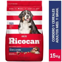 Alimento para Perros Razas Medianas y Grandes Cordero y Cereales 15Kg