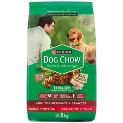Alimento Para Perros Adultos Razas Medianas y Grandes Carne y Pollo 8kg