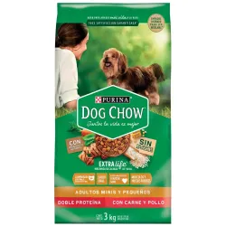 Alimentos para Perros Adultos Razas Pequeñas Carne y Pollo 3kg