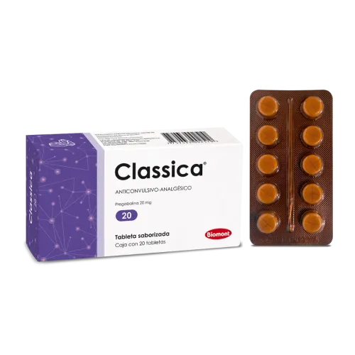 CLASSICA PREGABALINA 20 MG X 1 UND